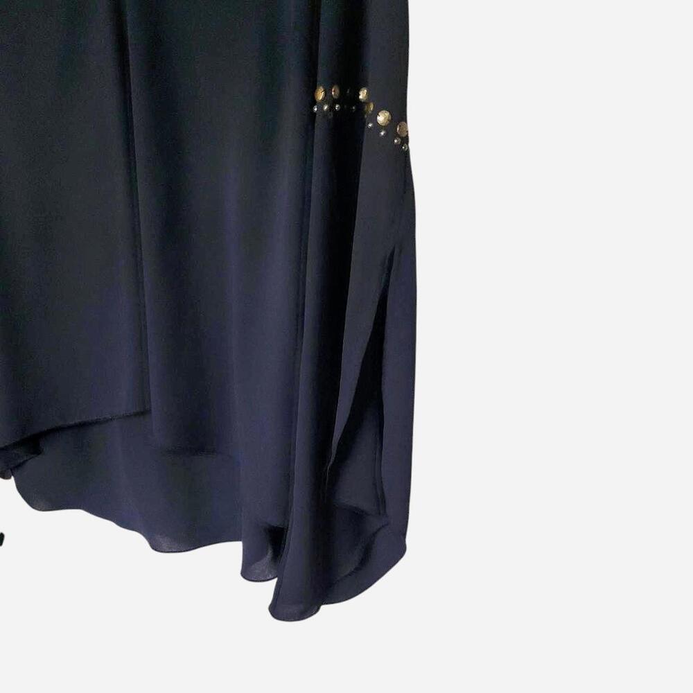 Victorian Rock & Republic gold studded boho blouse split sleeves - Picture 6 of 7